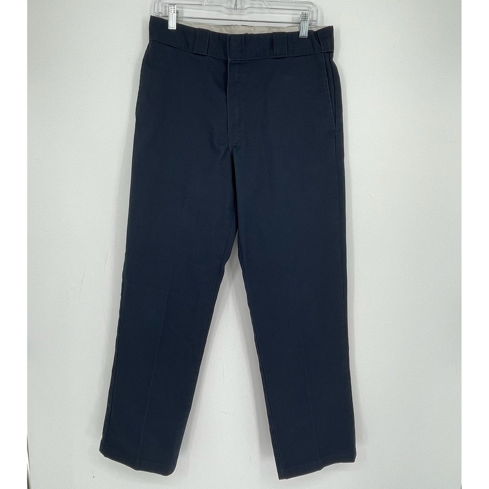 Dickies Men's Navy Blue 874 Original Fit Straight Leg Work Pants Size 32x32